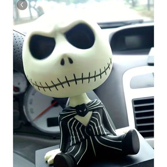 New! Nightmare Before Christmas Jack Skellington Bobble Head Doll for Wherever y - Picture 1 of 3